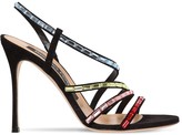 Thumbnail for your product : Sergio Rossi 105mm Divine Embellished Suede Sandals