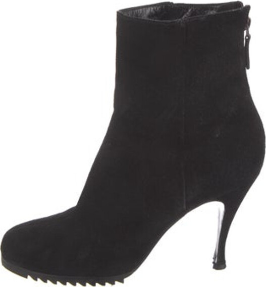 balenciaga suede ankle boots