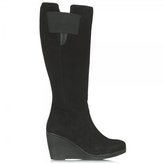 Thumbnail for your product : Daniel Black Suede Rojas Wedged Knee High Boot