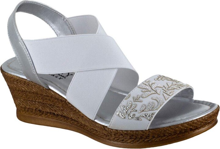 easy street silver sandals