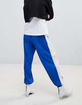 Thumbnail for your product : ASOS Design Pleated Plisse Joggers with Side Stripe