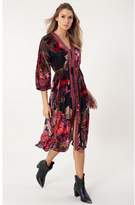 Thumbnail for your product : Hale Bob Ondine Silk Velvet Burnout Dress Beaded