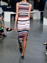 Thumbnail for your product : Sportmax Striped Viscose Knit Midi Dress