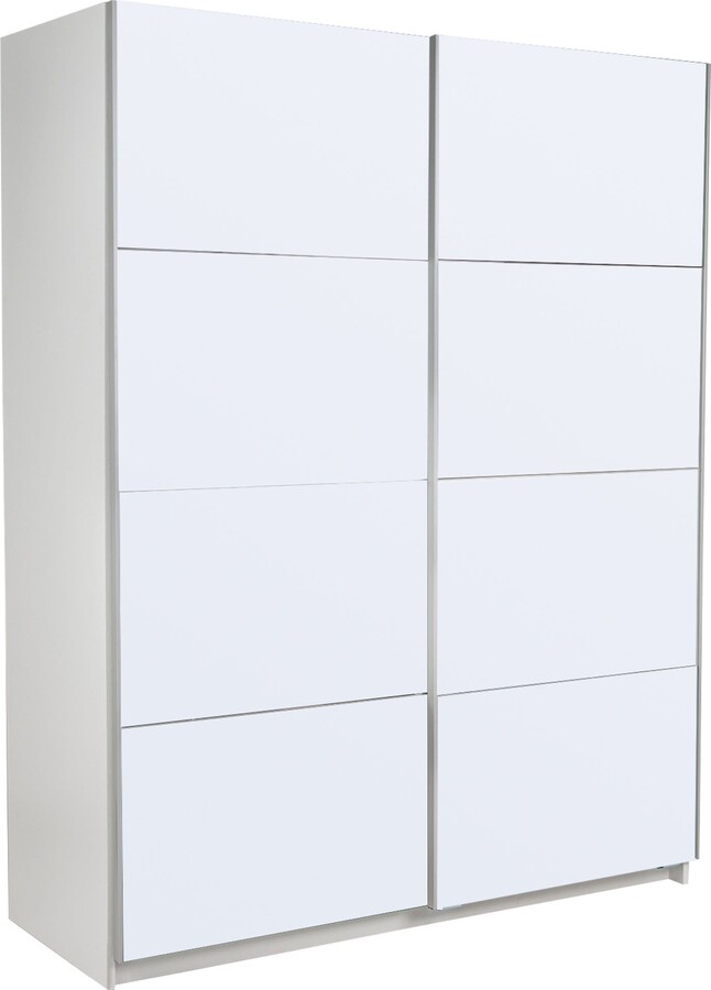 Dunelm Ellum 150cm Sliding Double Wardrobe White ShopStyle Dressers