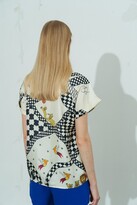 Thumbnail for your product : Lost Pattern Nyc Shantall Lacayo X Lost Pattern Silk Shirt - White