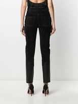 Thumbnail for your product : Saint Laurent Panelled Studded Trousers