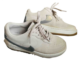 Nike Air Force 1 Beige Suede Trainers - ShopStyle Sneakers & Athletic Shoes