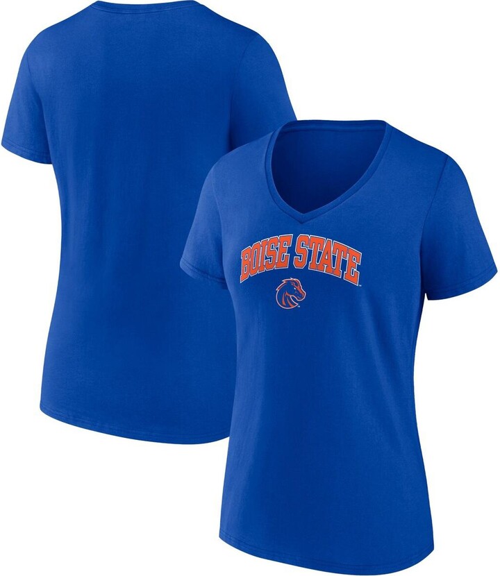 Women's Royal/White La Clippers Team V-Neck T-Shirt Size: Medium
