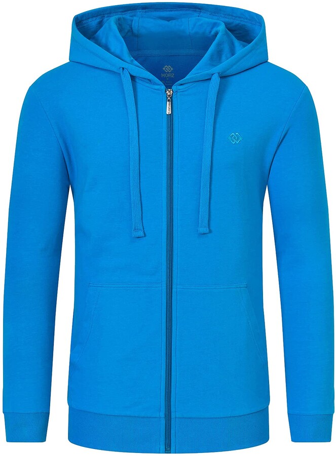 long blue hoodie