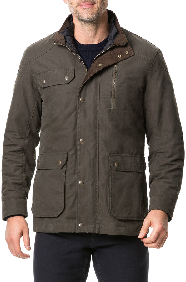 waxed field jacket mens