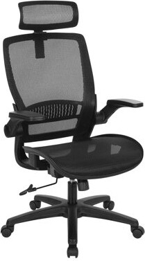 Inbox Zero Mesh Back Manager's Chair With Headrest
