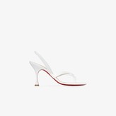 Thumbnail for your product : Christian Louboutin white Taralita 85 slingback leather sandals