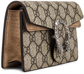 Thumbnail for your product : Gucci Super Mini Dionysus GG Chain Bag in Beige Ebony & Taupe | FWRD