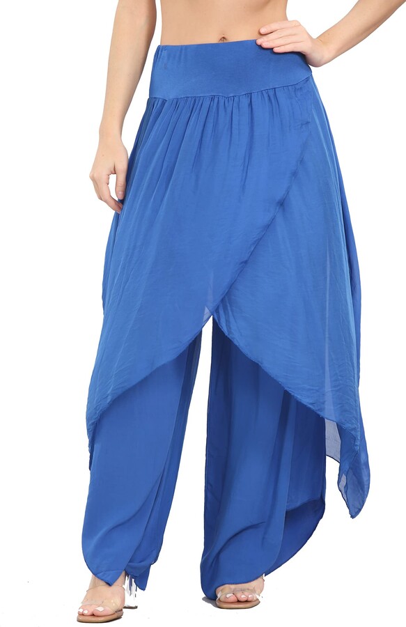 Pantaloni ITALIANI Lagenlook BOHO Hippy HAREM LOUNGE Pantaloni - Foto 9