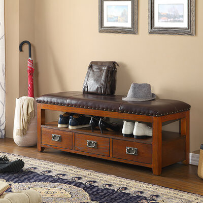 interanest 44.9in Shoe Storage Bench