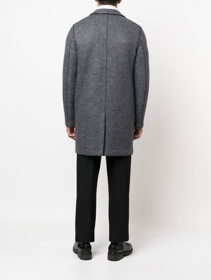 Harris Wharf London Single-Breasted Button-Fastening Coat