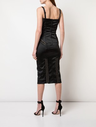 Dolce & Gabbana Lace-Up Bustier Dress