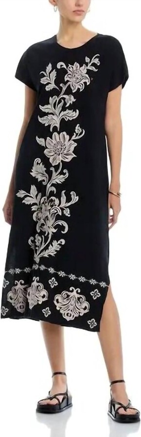 Johnny Was Henrika Relaxed Knit Dress In Black