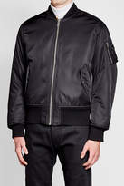 Thumbnail for your product : Calvin Klein Satin Bomber Jacket with Shearling Lining