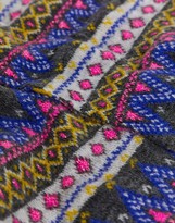 Thumbnail for your product : Boardmans Ladies multi coloured fairisle knitted scarf