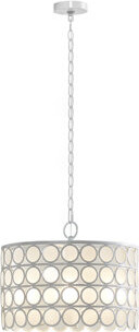 510 Design Abbot 4-Light Glass Drum Shade Chandelier