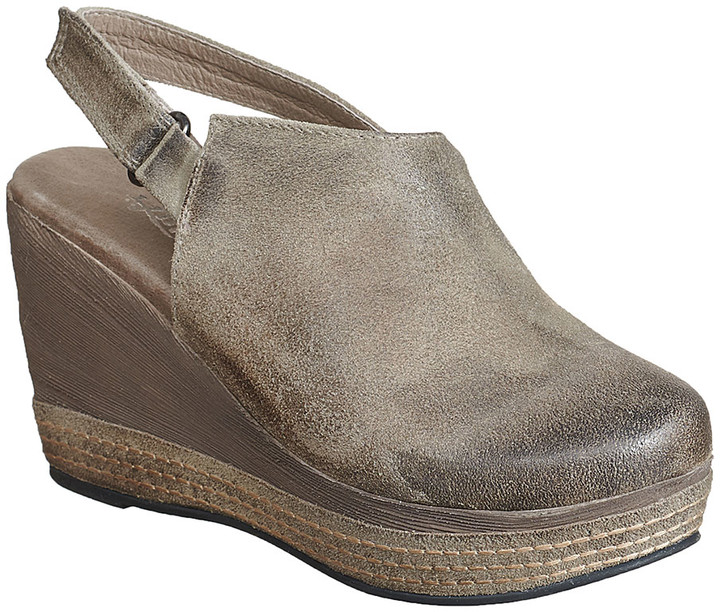 antelope suede mules