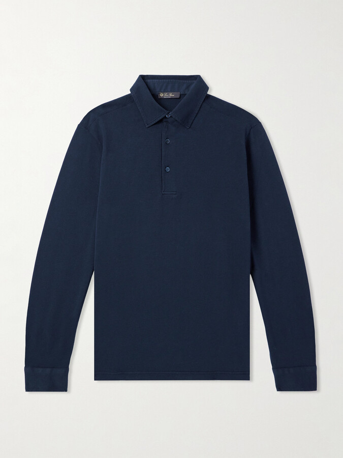 Loro Piana Cotton-Piqué Polo Shirt