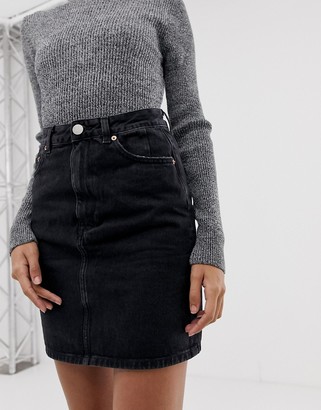ASOS Design Tall Jersey Pencil Mini Skirt in Black
