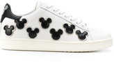 Thumbnail for your product : Moa Leather Sneakers With Mickey Mouse Patch