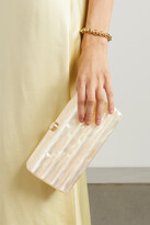 Thumbnail for your product : Cult Gaia Enid Marbled Acrylic Clutch - Ivory