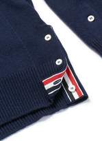 Thumbnail for your product : Thom Browne Tennis racket intarsia stripe cashmere sweater