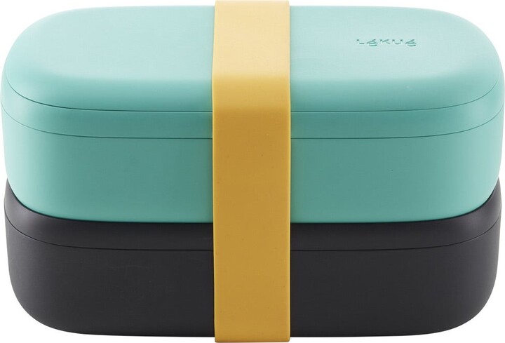 Container Store Lékué LunchBox To Go Green Set of 2