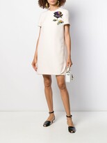Thumbnail for your product : Valentino Cosmos bead patch mini dress