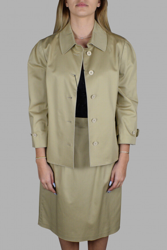 Dolce & Gabbana Women's Luxury Suit Beige Suit Jacket And Skirt ShopStyle