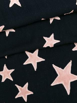 Lily & Lionel star embroidered scarf