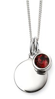 Thumbnail for your product : The Love Silver Collection Swarovski Birthstone Silver Engravable Pendant Necklace