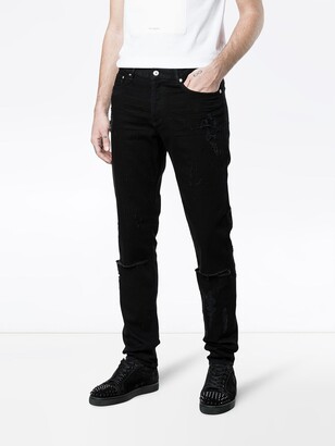 Givenchy distressed slim fit jeans