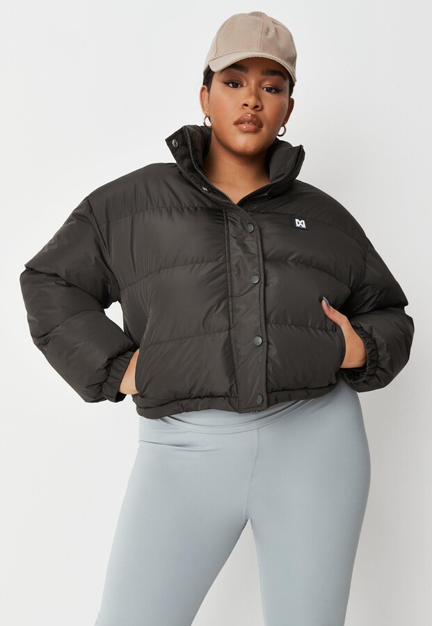 plus size white puffer jacket