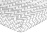 Thumbnail for your product : JoJo Designs Sweet Fitted Crib Sheet Turquoise Gray White Zig Zag