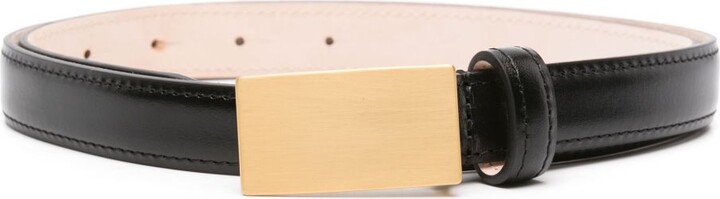 Déhanche Black Signet Leather Belt