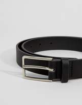 Thumbnail for your product : ASOS Design Smart Faux Leather Slim Belt In Black