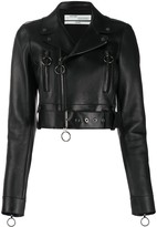 Thumbnail for your product : Off-White Arrows cropped biker jacket
