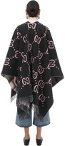 Thumbnail for your product : Gucci Gg Embroidered Wool Poncho
