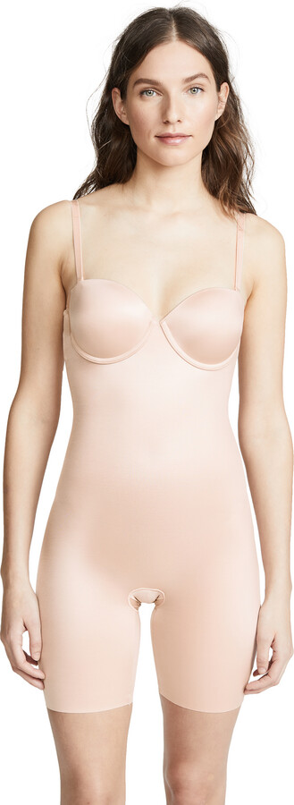 Spanx Suit Your Fancy Strapless Cupped Mid-Thigh Bodysuit - ShopStyle  Shapewear