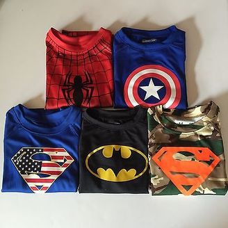 Under Armour Baby Boy Superhero Spiderman, Batman, Captain America, Shirt