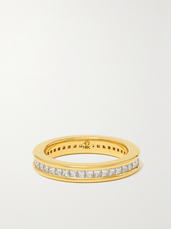 Octavia Elizabeth + Net Sustain Ivy 18-karat Recycled Gold Diamond Eternity Ring - 6