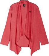 Thumbnail for your product : Bobeau One-Button Fleece Cardigan