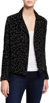 Thumbnail for your product : Majestic Filatures Leopard-Print Moto Jacket