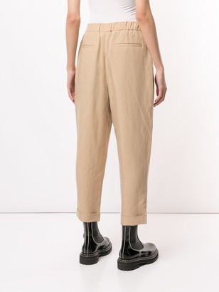 Izzue Cropped Straight-Leg Trousers