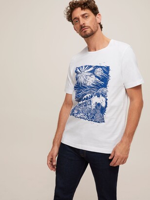 John Lewis & Partners Lino Cutout T-Shirt